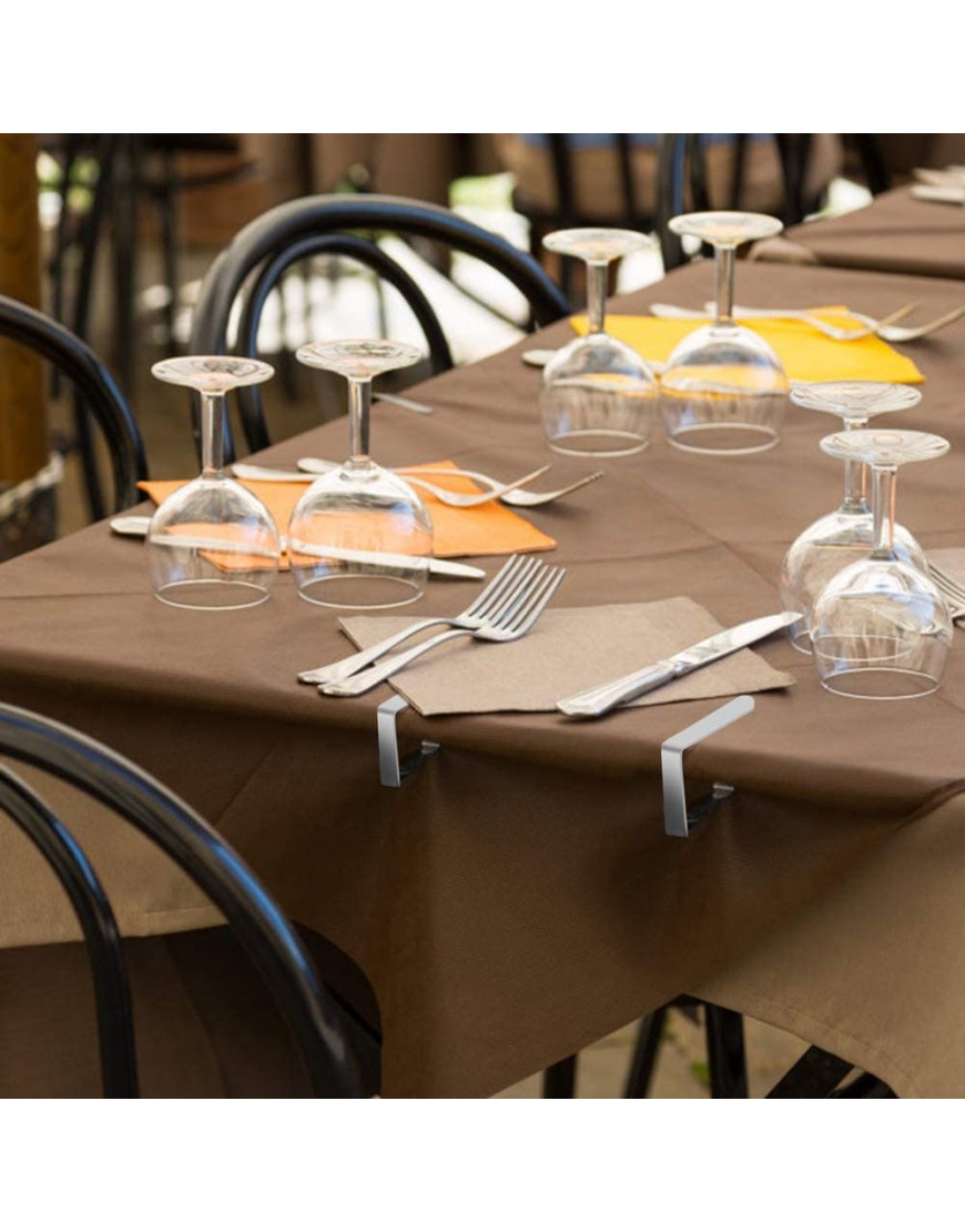 Hahayoo Lot de 12 pinces à nappe en acier inoxydable pour table de salle à manger familiale fête en plein air restaurant mariage camping - BNB37PUMO