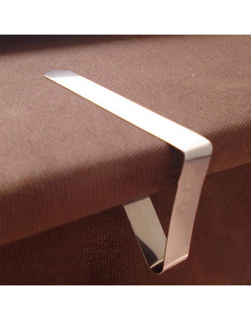 PRENKIN 4pcs Tables en Acier Inoxydable Nappe Clips Porte-Couverture en Tissu Pinces Porte de Pique-Nique - BQ8H6NKMT