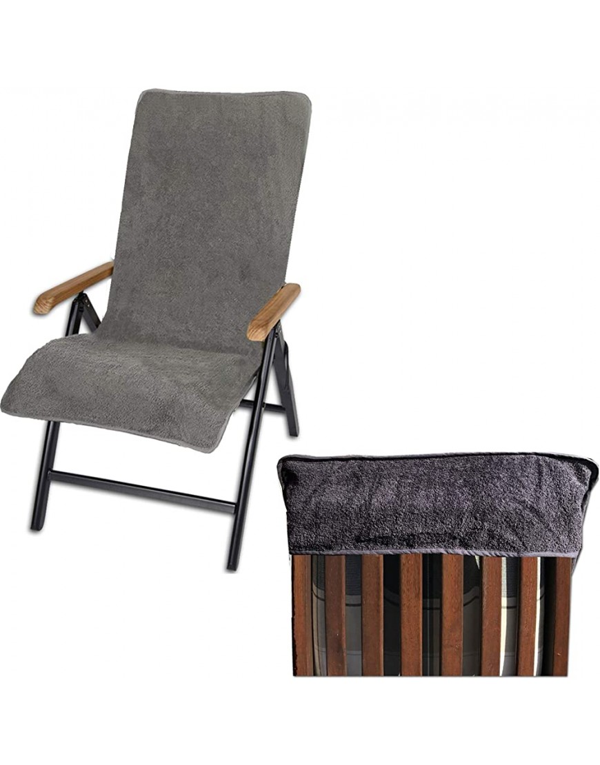 JEMIDI Housse chaise longue Protection chaise de jardin 130 x 60 cm en coton Serviette grande taille pour plage piscine bronzage - BHKBNGSCS