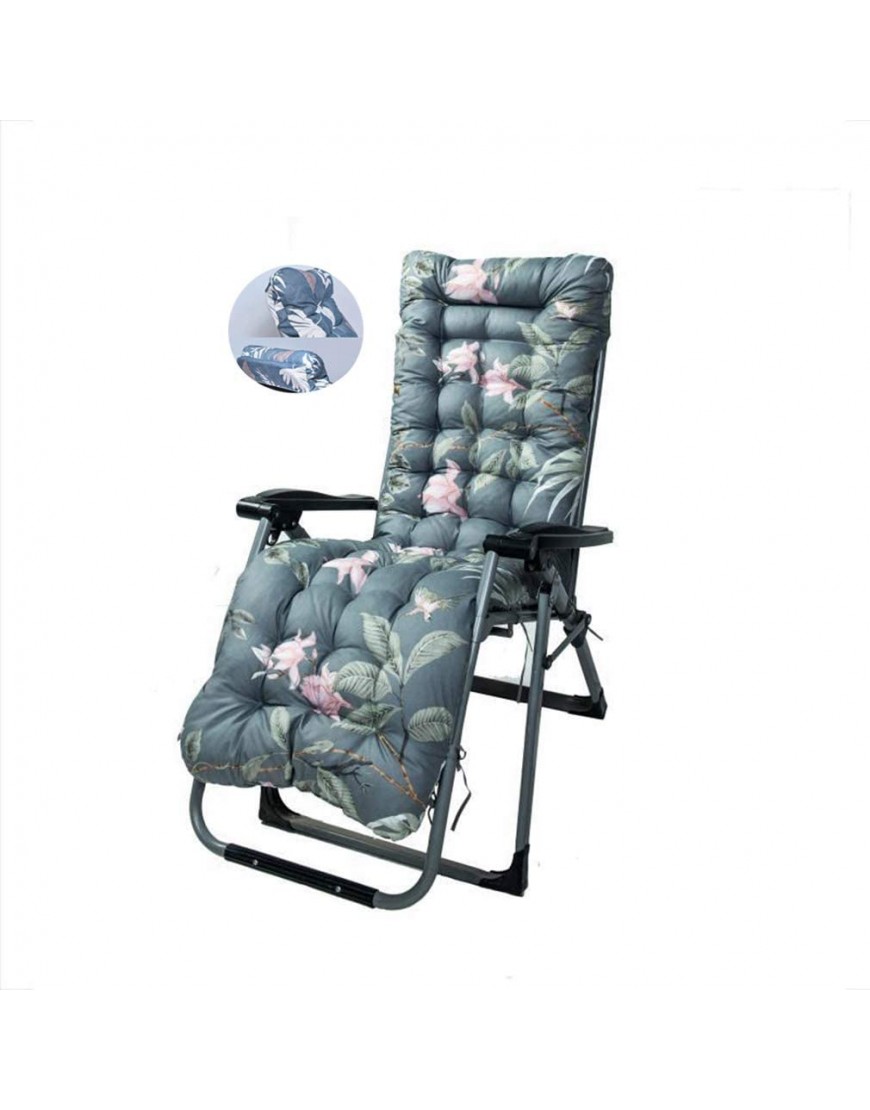 Yzzlh Coussin épais rembourré de rechange portable avec housse antidérapante pour chaise longue de vacances jardin D - BH2Q3LODB