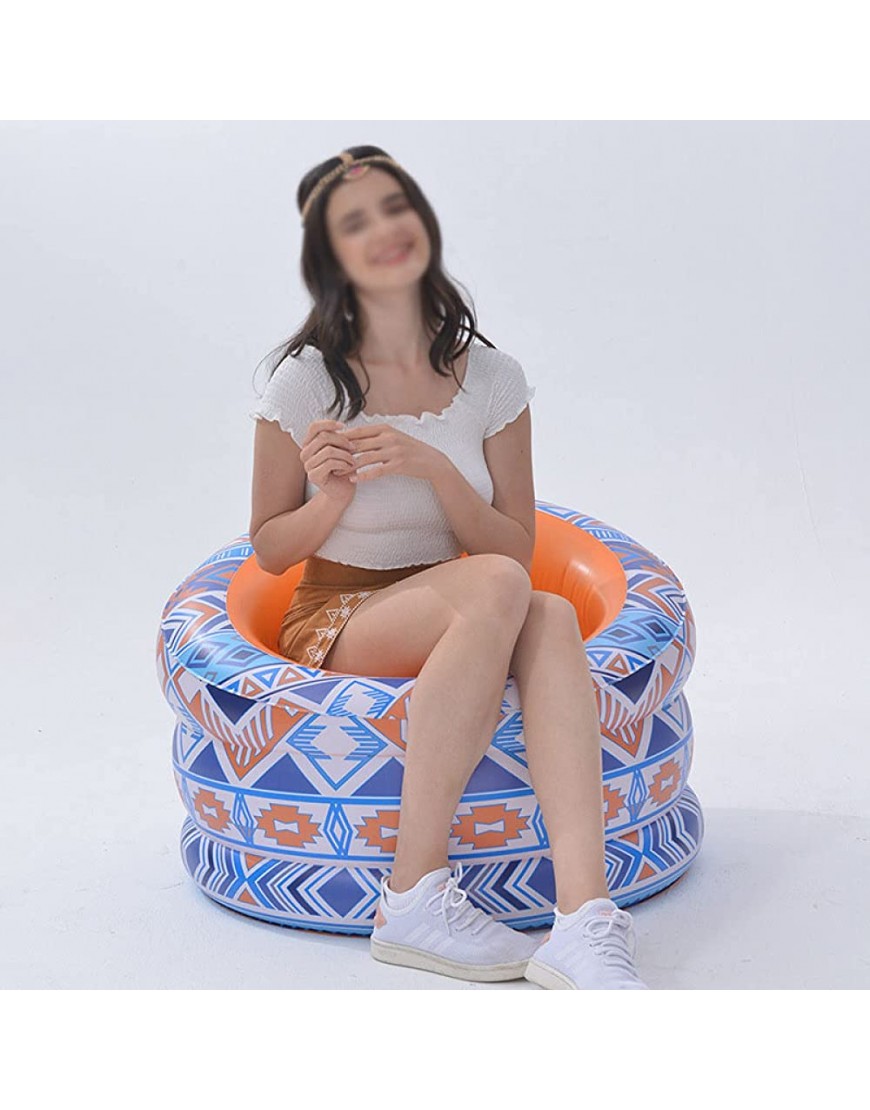 DUOLEMY Bohémien Canapé Gonflable Paresseux Chaise Gonflable Portable en PVC pour Camping en Plein Air Salon de Jardin Repos de Bureau Repos à la MaisonYellow - B64E2QSTE