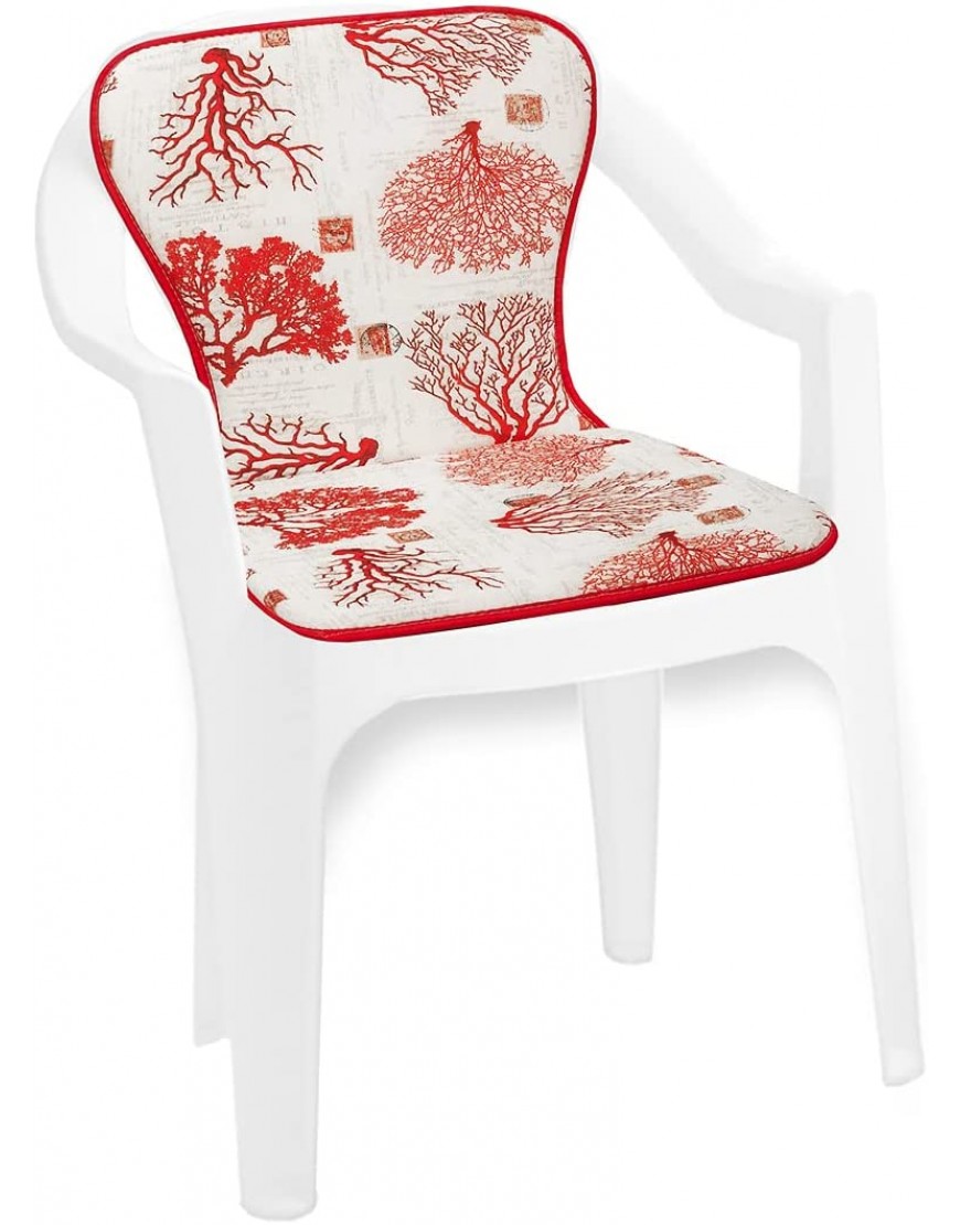 Coussin chaise chaise de jardin souple couvre-chaise assise dossier pliable Mod.ANEMONE DIS_17 - BAJJ1OEZL