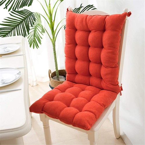 EXQULEG Coussin pour chaise de jardin à dossier bas 40 x 95 x 8 cm Orange - BK2HVVKSY