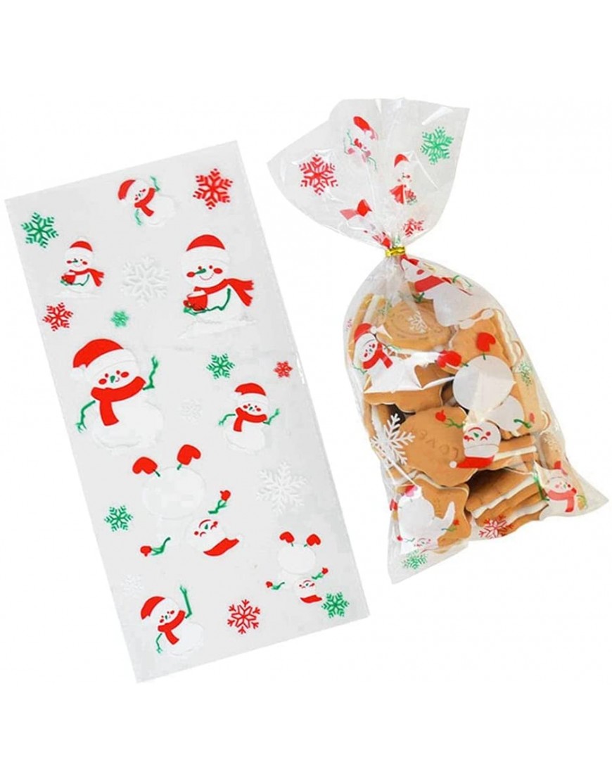 ENYOU Lot de 2 sacs à bonbons de Noël pour bonbons biscuits Père Noël élan biscuit pâtisserie décoration de Noël - B15NMMYSQ