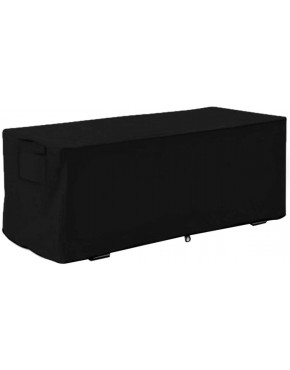 Patio Deck Box Cover Waterproof Dustproof Outdoor Storage Box Cover 62.2x27.2x29.9 in 158x69x76 cm Black - BDNN3GYUB