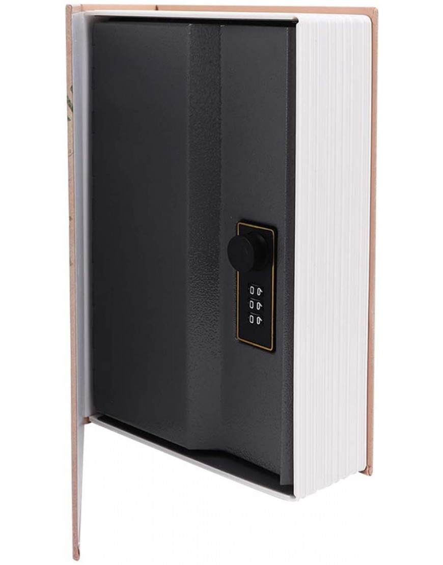 ZHC Mini coffre-fort imitation livre avec mot de passe Boîte de rangement sécurisée pour argent et bijoux métal ABS - BK8K3QBSP