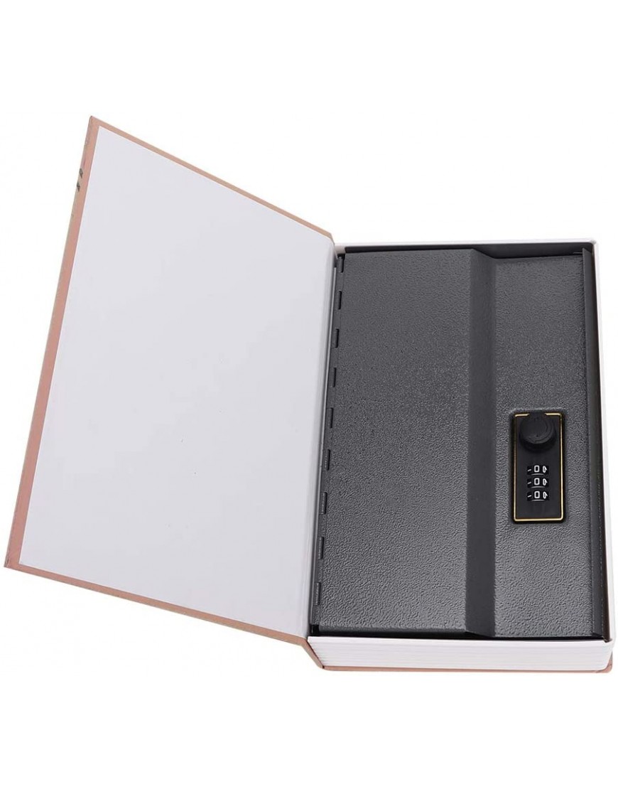 ZHC Mini coffre-fort imitation livre avec mot de passe Boîte de rangement sécurisée pour argent et bijoux métal ABS - BK8K3QBSP