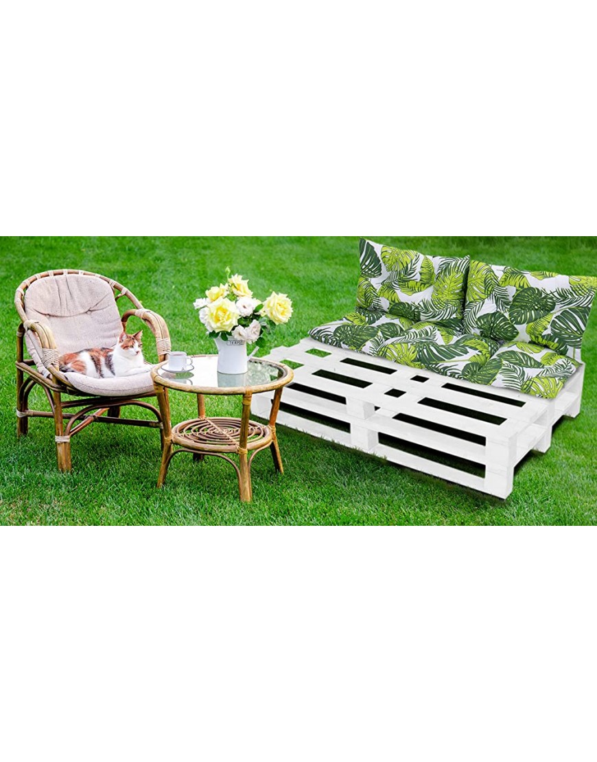 Amilian Coussin de chaise pour banc de jardin 40 x 120 cm + 2 x 40 x 60 cm - B53KKLKFI