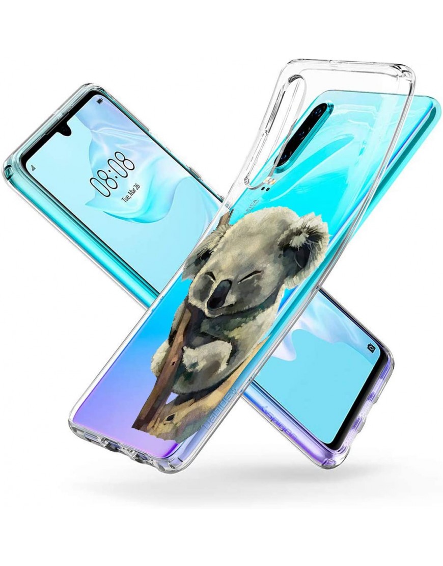 Oihxse Compatible pour Huawei Enjoy 9E Honor 8A Coque Ultra Fine Transparente TPU Silicone Doux Protection Housse Motif Exact Fit Souple pour Huawei Y6 Pro 2019 Y6 2019Paresse A6 - BDHE7COIE
