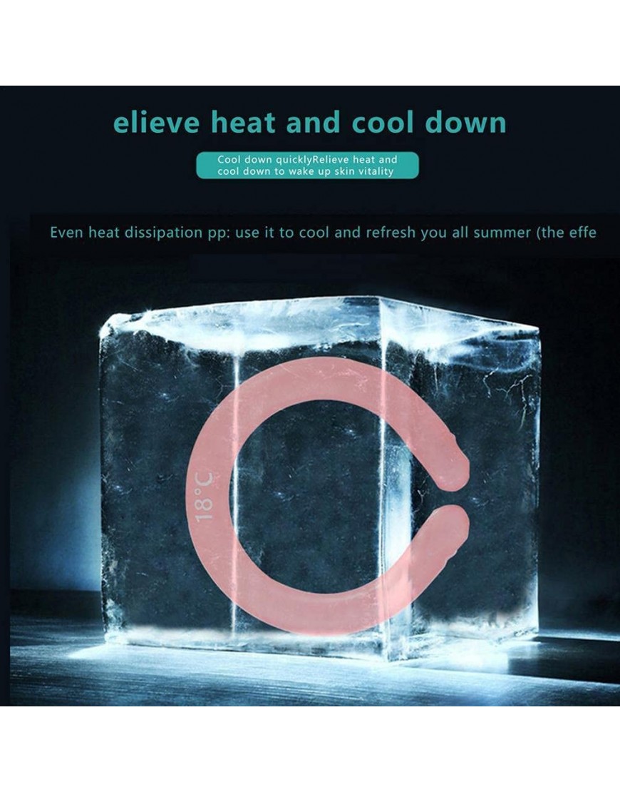 Tube de refroidissement pour cou Portable Mains libres Gel froid réutilisable - BNKEHOWPD