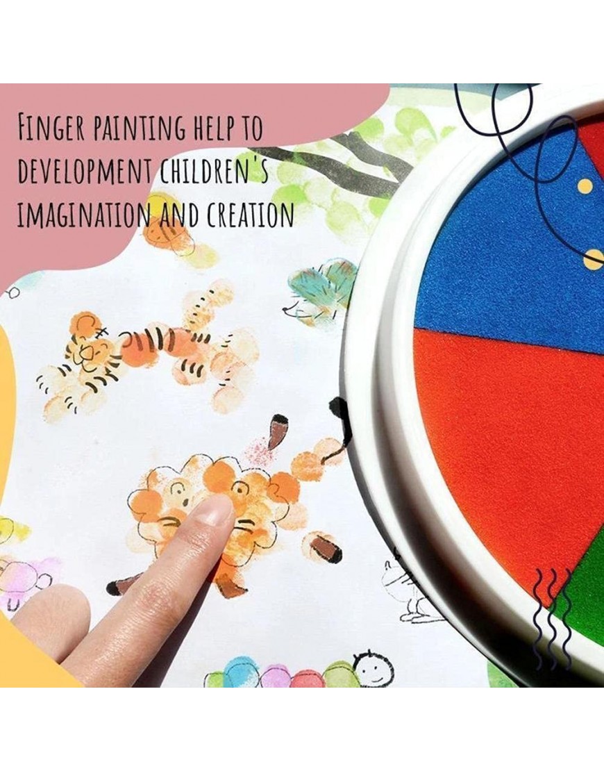 Dan&Dre Jouets Peinture Graffiti Peinture pour Enfants Couleurs tampons encreur Bricolage Peinture au Doigt Carte Artisanale Faire Les Enfants Apprendre l'éducation Dessin Jouets - BQMQJEOXP