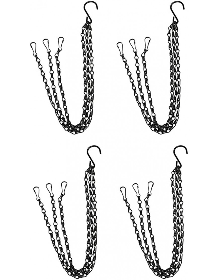 perfk 4pcs Fer 15 `` Panier à Plantes Suspendus Crochets de Chaîne Carillons à Vent Crochet Suspendu - BK8QKUMDB