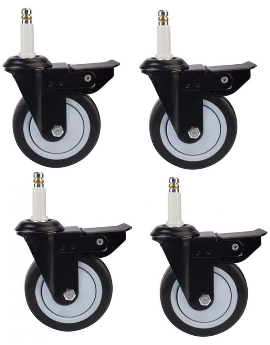 YZJJ roulettes de 4 Pouces Roulette pivotante ou filetée à Filetage à 360 ° avec Frein pour futurs Chariots roulettes de Chaise de Bureau protecteurs de Sol Lisses et Silencieux - BE7K4YQNC