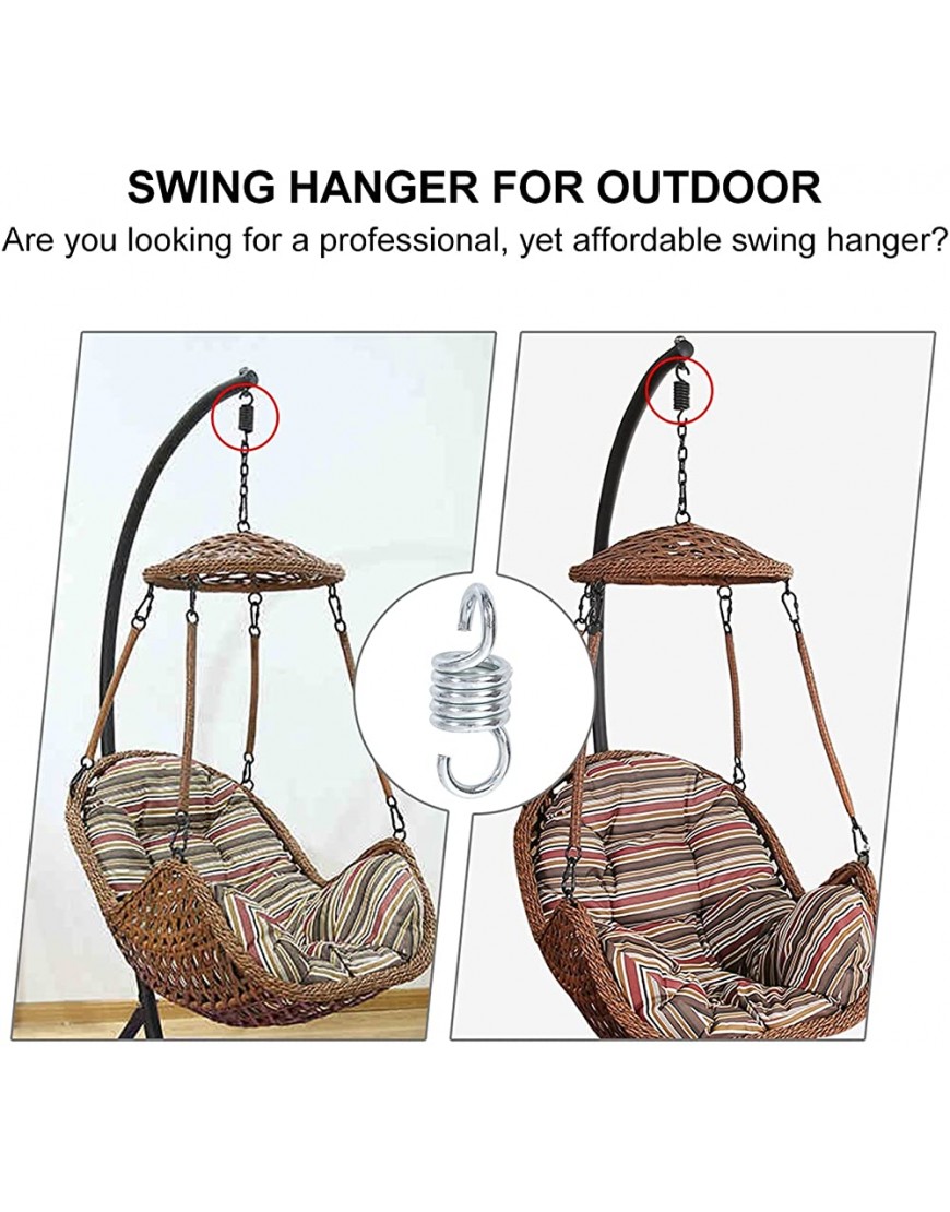 JR2021FF Matériel de Suspension pour hamac 1 Set Swing Hunder Porch Swing avec vis pour Une Aire de Jeux Hamac Yoga Hammock Support Crochet de Suspension 3.34x1.57x1.18in Crochet de Plafond - B4AMMDDTI