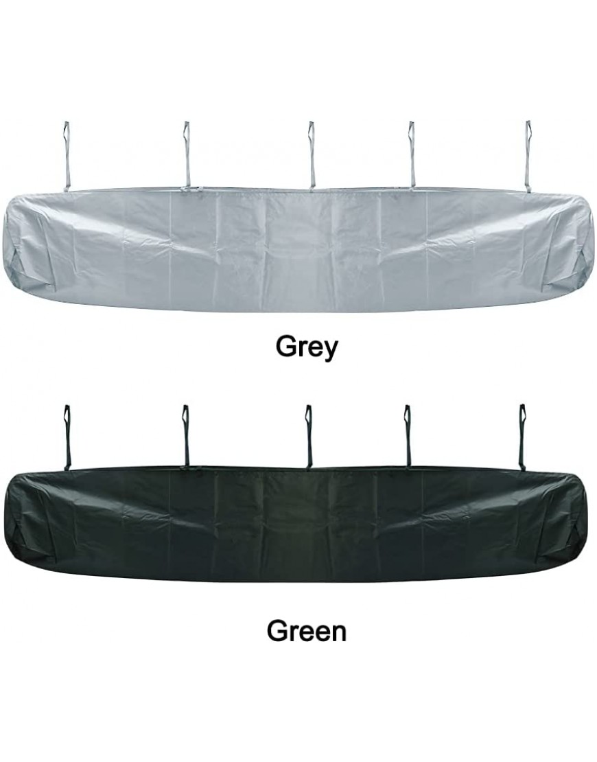 GSDGV Housse de protection pour auvent de terrasse auvent d'hiver housse de rangement en tissu Oxford robuste sac de patio extérieur facile à utiliser gris taille : 3 m - B31H6XASX