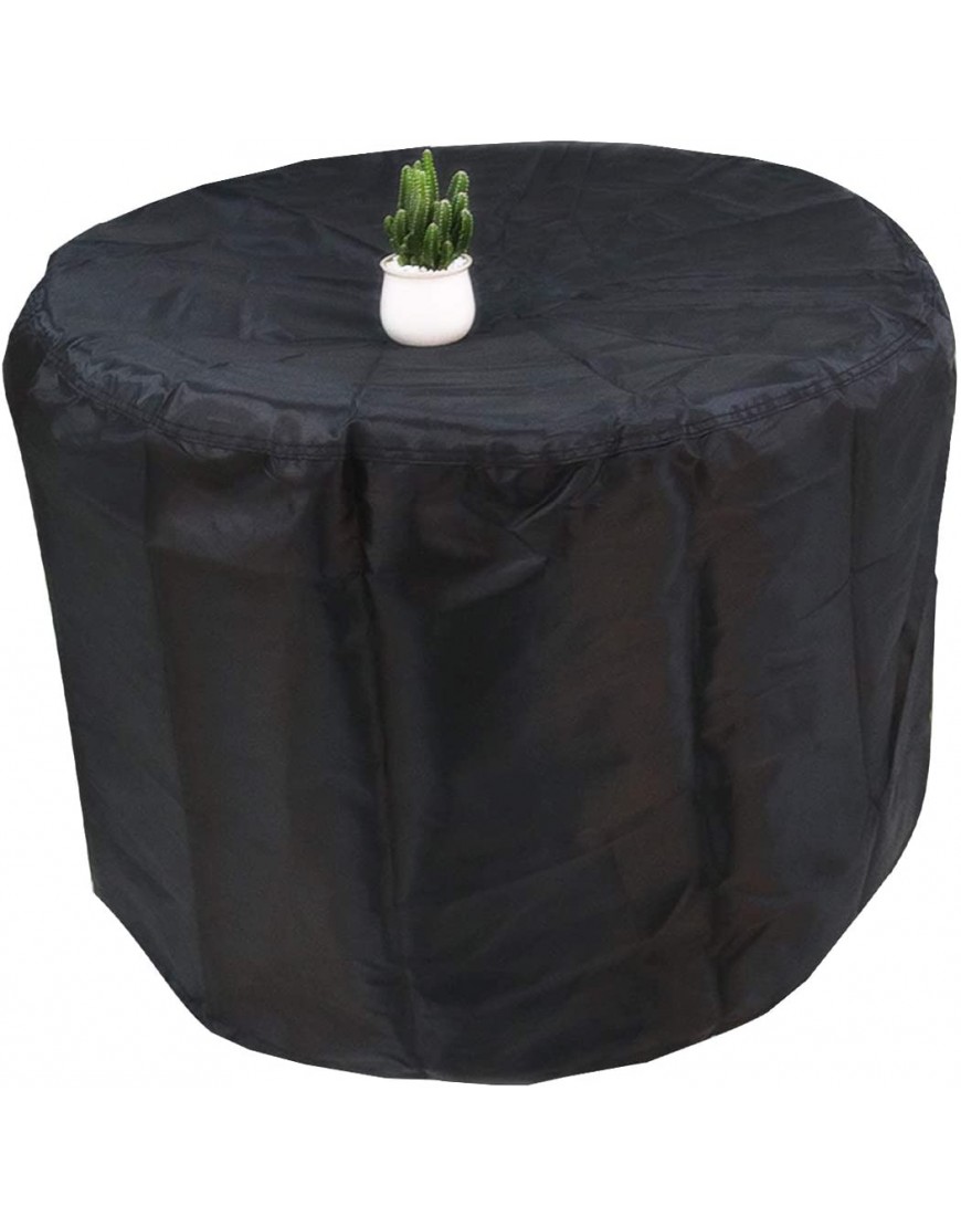FLR Housse de protection ronde pour table de terrasse 182,9 x 109,2 cm Noire Étanche Protection contre la poussière Pour meubles de jardin ou d'intérieur - BEJABOJFW