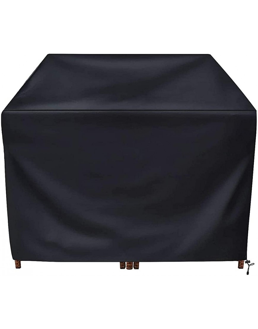 SHSYFBH Housse de Meuble de Patio Housse de Table de Patio Robuste rectangulaire Ensemble de Table et Chaise d'extérieur Housses 90x90x75cm Noir 90x90x75cm35.4x35.4x29.5inch - BKKHMDWYA