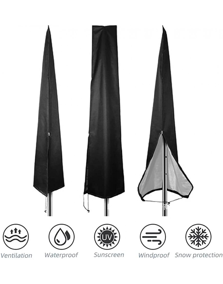 FLYAMAPIRIT Housse de protection imperméable pour parasol avec fermeture éclair et cordon de serrage réglable Tissu Oxford résistant à la lumière 190 x 30 x 50 cm - BEV6EXPFQ
