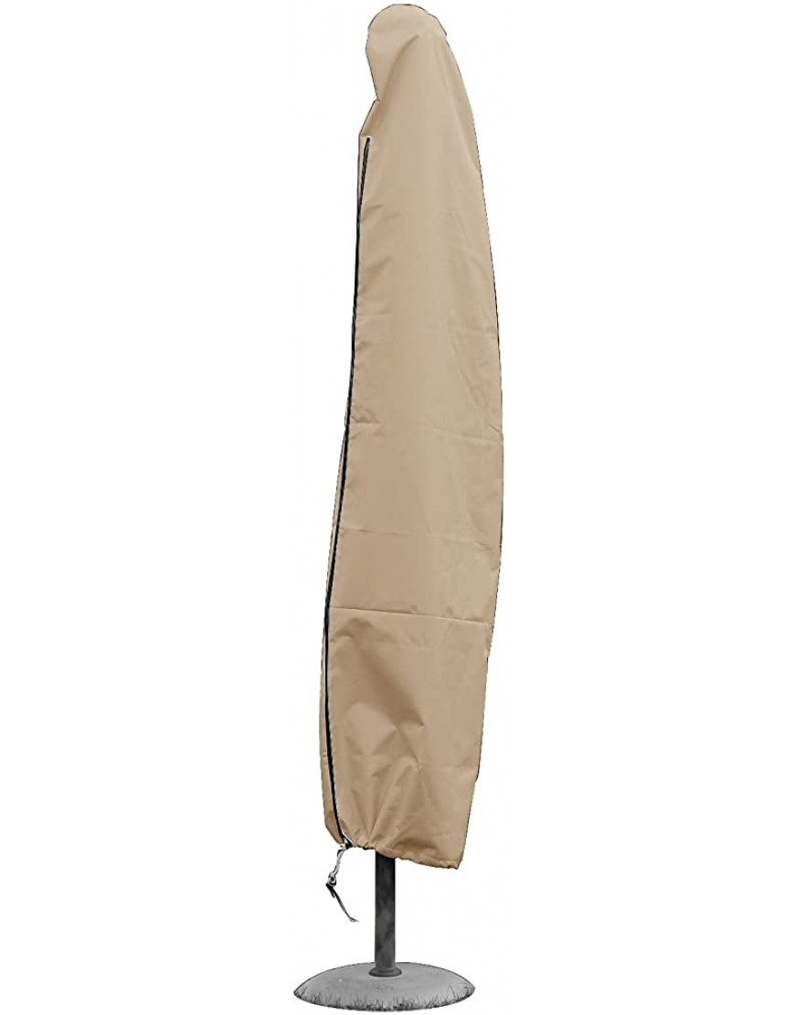 GREEN CLUB Housse de Protection pour Parasol Droit Haute qualité Polyester H 185 cm x diam 40 cm Couleur Beige - B46N4IZDV