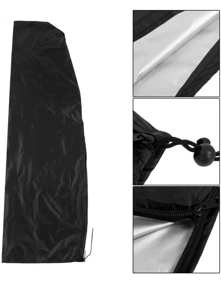 Housse pour parasol housse en tissu Oxford imperméable anti-UV résistante au vent et à la pluie 205cm: 57 * 48 * 25cm - BW88JSWCR