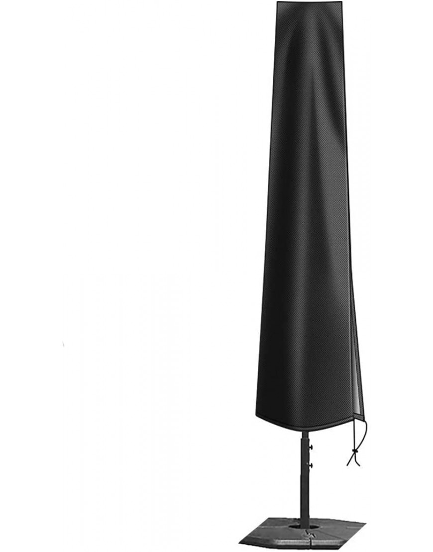 JZK Housse de protection imperméable pour parasol de jardin de 2,7 m à 3,4 m Avec fermeture éclair et cordon de tirage Grande housse de parasol de jardin - B5648USNZ