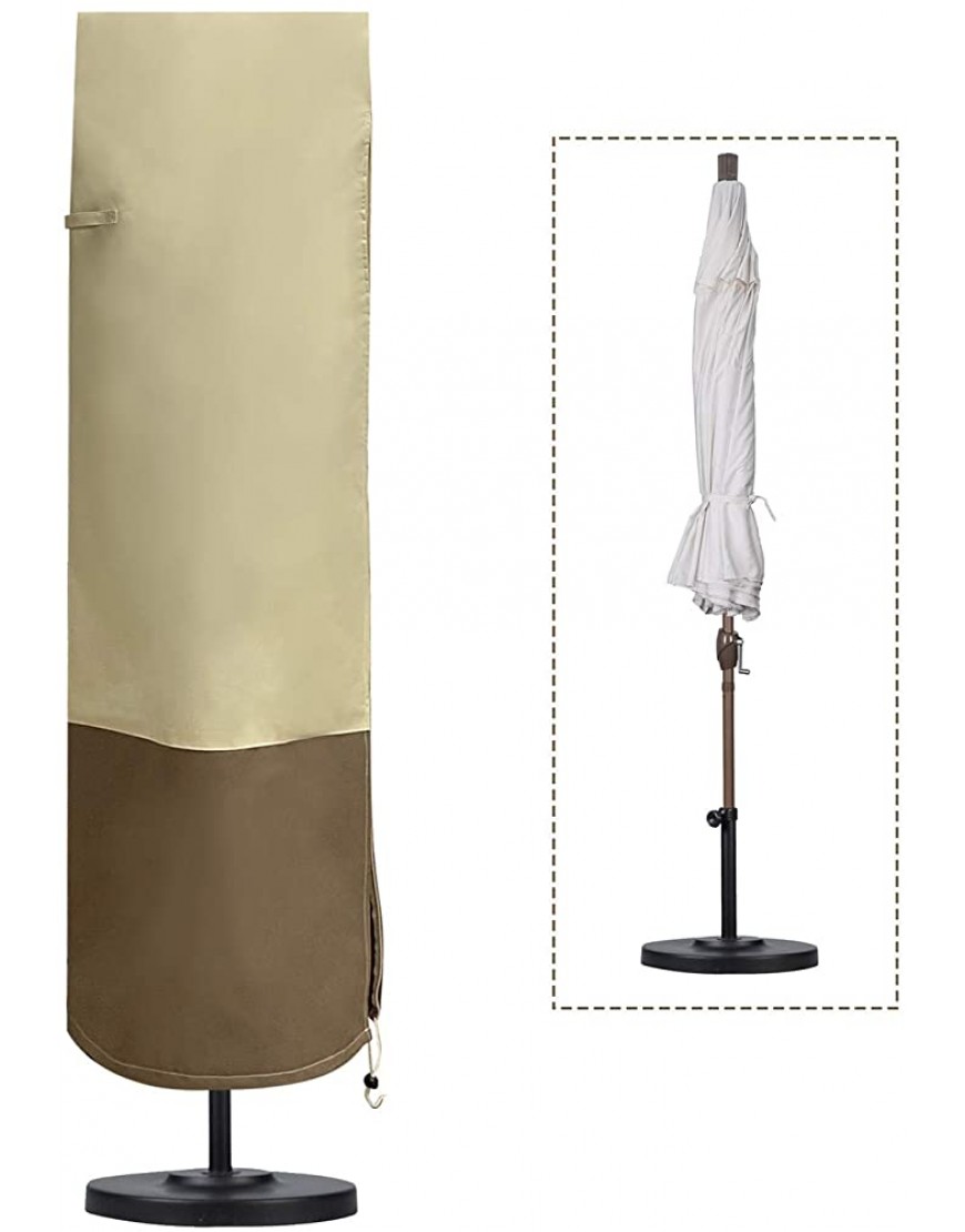 MCDSAJ Housse de parasol déporté imperméable extra large avec fermeture éclair et sac de rangement - B4KK2CZRO