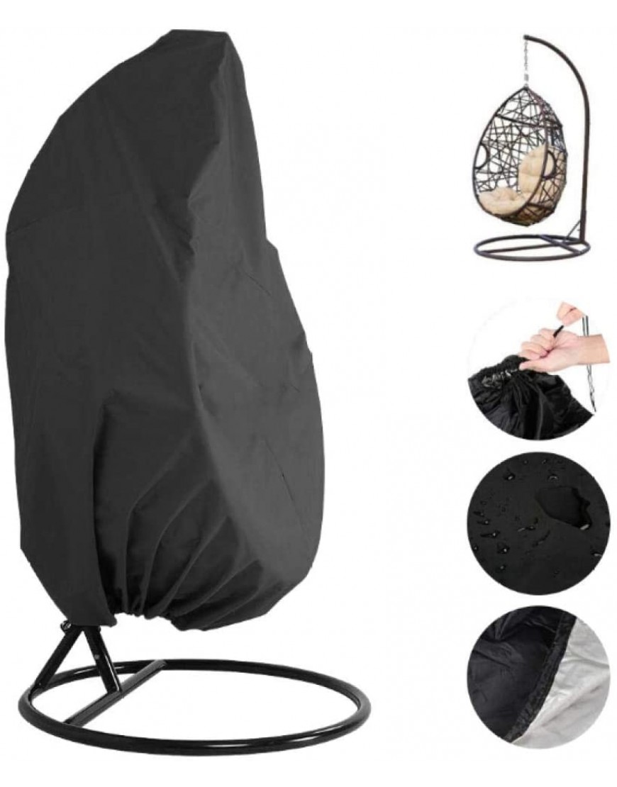 Housse de fauteuil suspendu avec fermeture éclair tissu Oxford imperméable coupe-vent résistant au froid - B1JB6DQCI