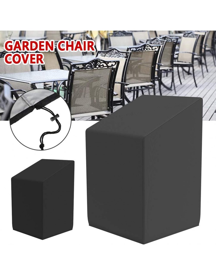 Maalr Housse pour chaises de jardin empilables En tissu Oxford 420D résistant 120 x 75 x 75 cm 210D - B8HKKMWPH