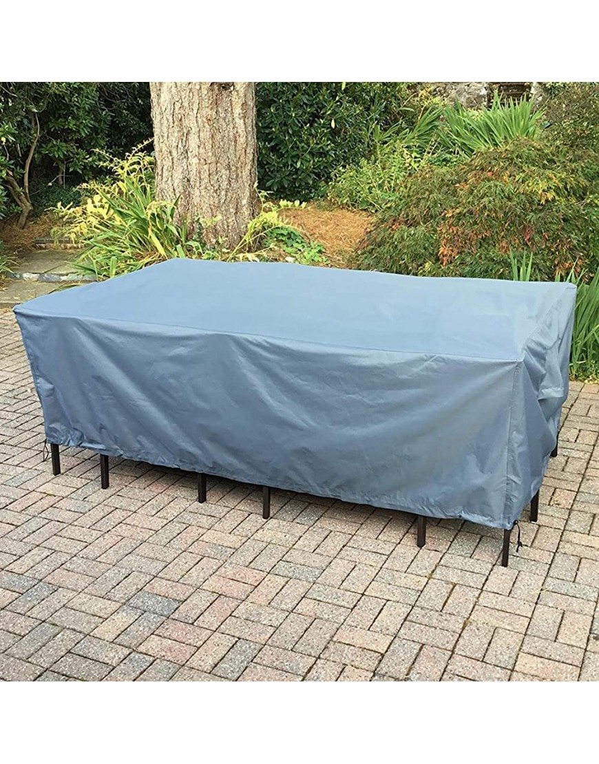Grande Housse de canapé d'extérieur imperméable Coupe-Vent Anti-UV Anti-déchirure en Tissu Oxford 420D 110 x 100 x 85 cm Argent - B7WQMGDAB