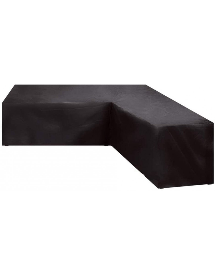 Housses de meubles de jardin en forme de V étanches et résistantes à la poussière avec sac de rangement Noir 215*215*82 Noir - BM4KQZEIT