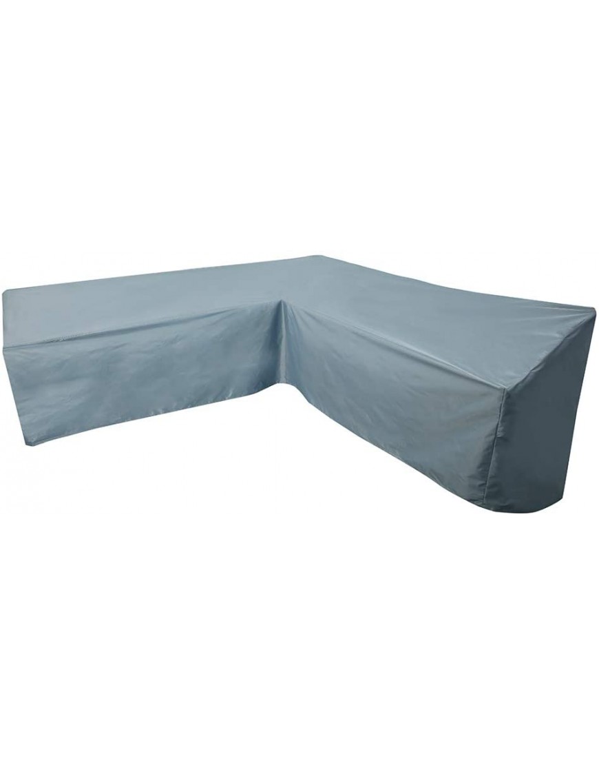ND Housse de protection imperméable pour meubles de jardin en forme de L pour terrasse extérieur canapé canapé avec sac de rangement pour déménagement ou écran solaire 270 x 270 x 90 cm gris - B51B7RUNC
