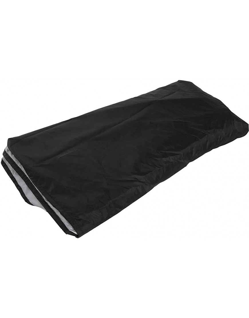 Nimomo Housse de canapé Housse de canapé en Forme de U Noire Housse de Protection pour mobilier d'extérieur étanche à la poussière 321x155x76 86cm - BA6HMRKED
