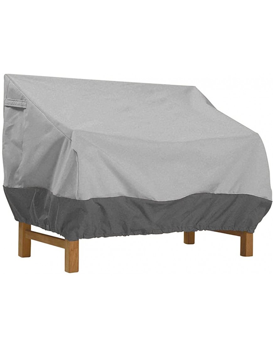 LUOLHT Housse de banc de jardin imperméable en tissu Oxford 420D pour chaise longue ou véranda gris 147 x 83 x 79 cm - B1V38WHXV