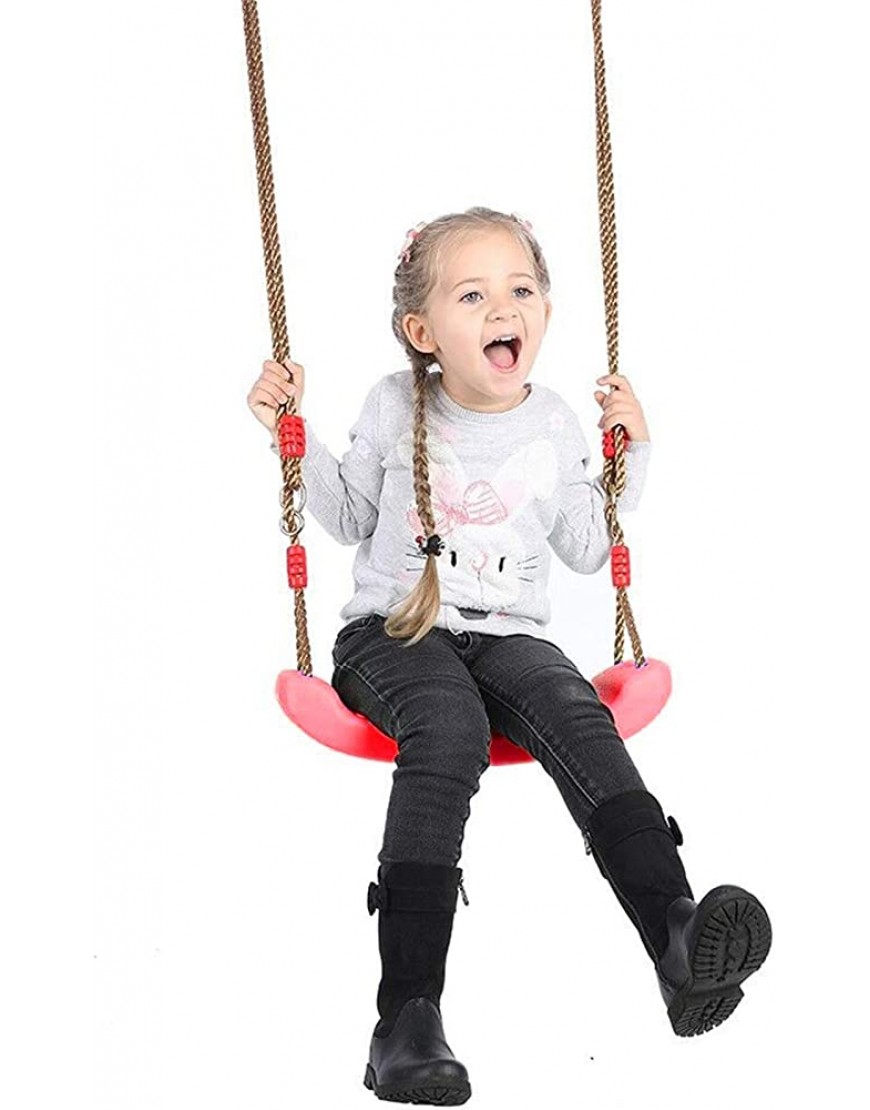 Jtoony Balançoire à suspendre pour enfants avec corde réglable souple Charge maximale 200 kg Taille : taille unique ; couleur : jaune - B4KJ8GNGX