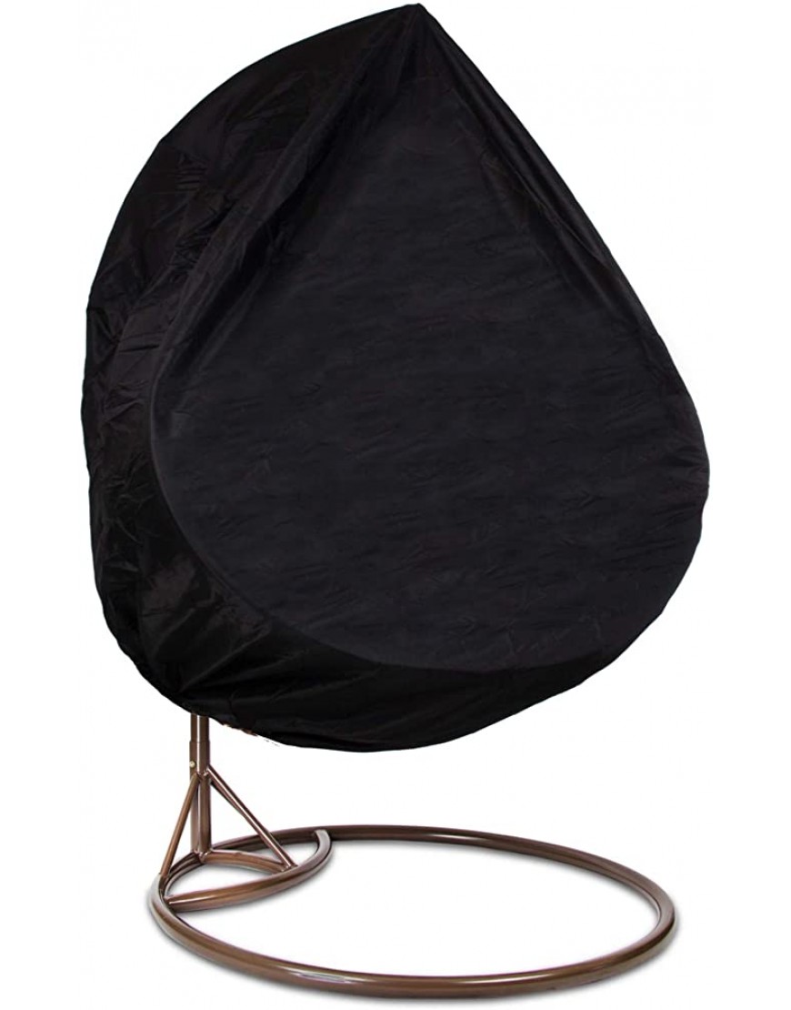 SPRINGOS Housse de protection pour chaises de jardin Housse pour fauteuil de jardin Fauteuil suspendu Cocoon Noir Anti-UV Anti-vent Imperméable Noire 230 x 200 cm - BHJ4DNHDF