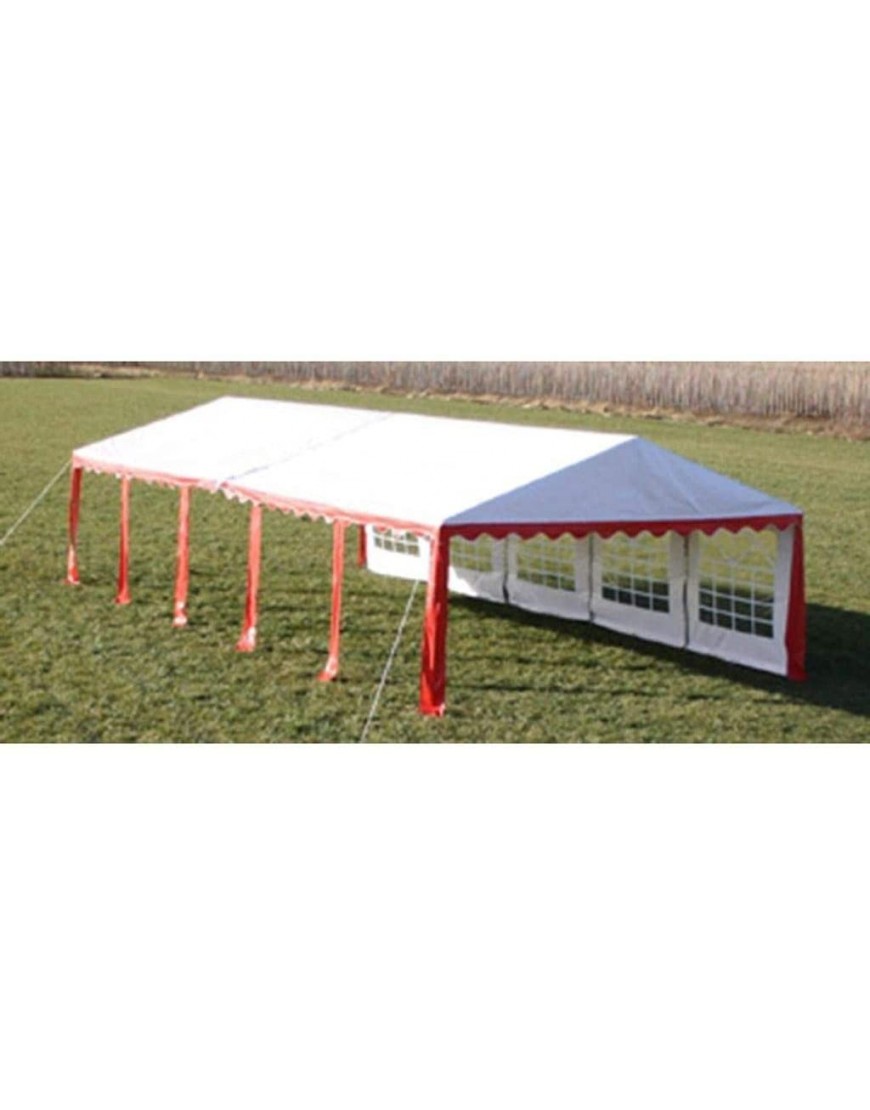 Zora Walter Toit de Rechange pour Tente de Toit Rouge et Blanc 10 x 5 m Tente de fête d'extérieur avec 1 bâche de Toit 10 Panneaux latéraux - BN4A5KJSC