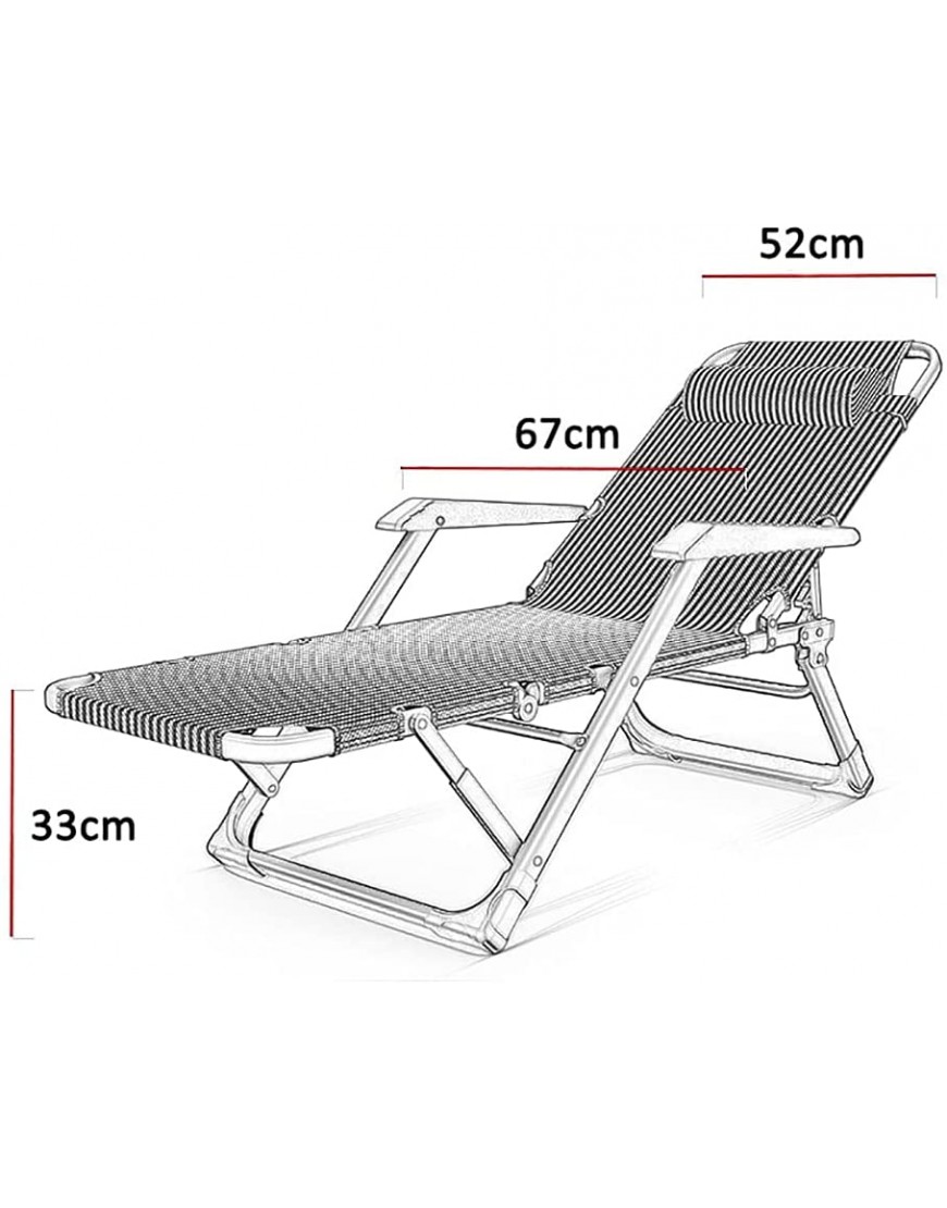 Bains de soleil Chaise pliante autonome inclinable de cadre en acier au carbone chaise pliante de cadre en métal peut incliner dans le soleil terrasse extérieure chaise longue multi-positions op - BVAM7ZOVN