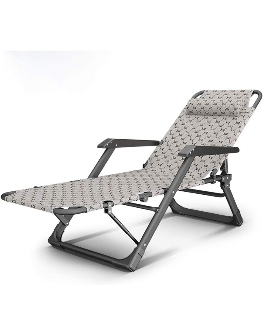Bains de soleil Chaise pliante autonome inclinable de cadre en acier au carbone chaise pliante de cadre en métal peut incliner dans le soleil terrasse extérieure chaise longue multi-positions op - BVAM7ZOVN