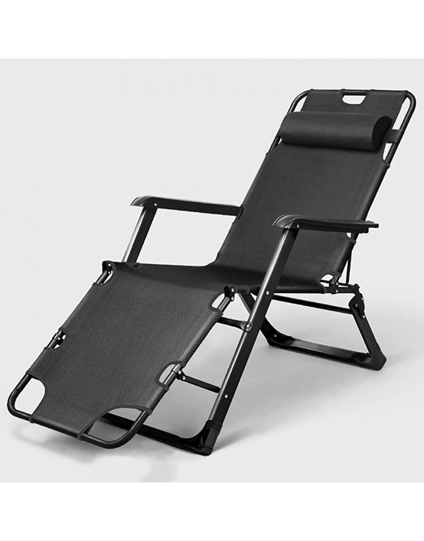 Bains de soleil Chaise pliante inclinable de bureau multifonctionnel portable pour la pause déjeuner chaise inclinée surdimensionnée pour l'acier métal pliante camping chaise longue de camping jardi - B9W3QEJVQ