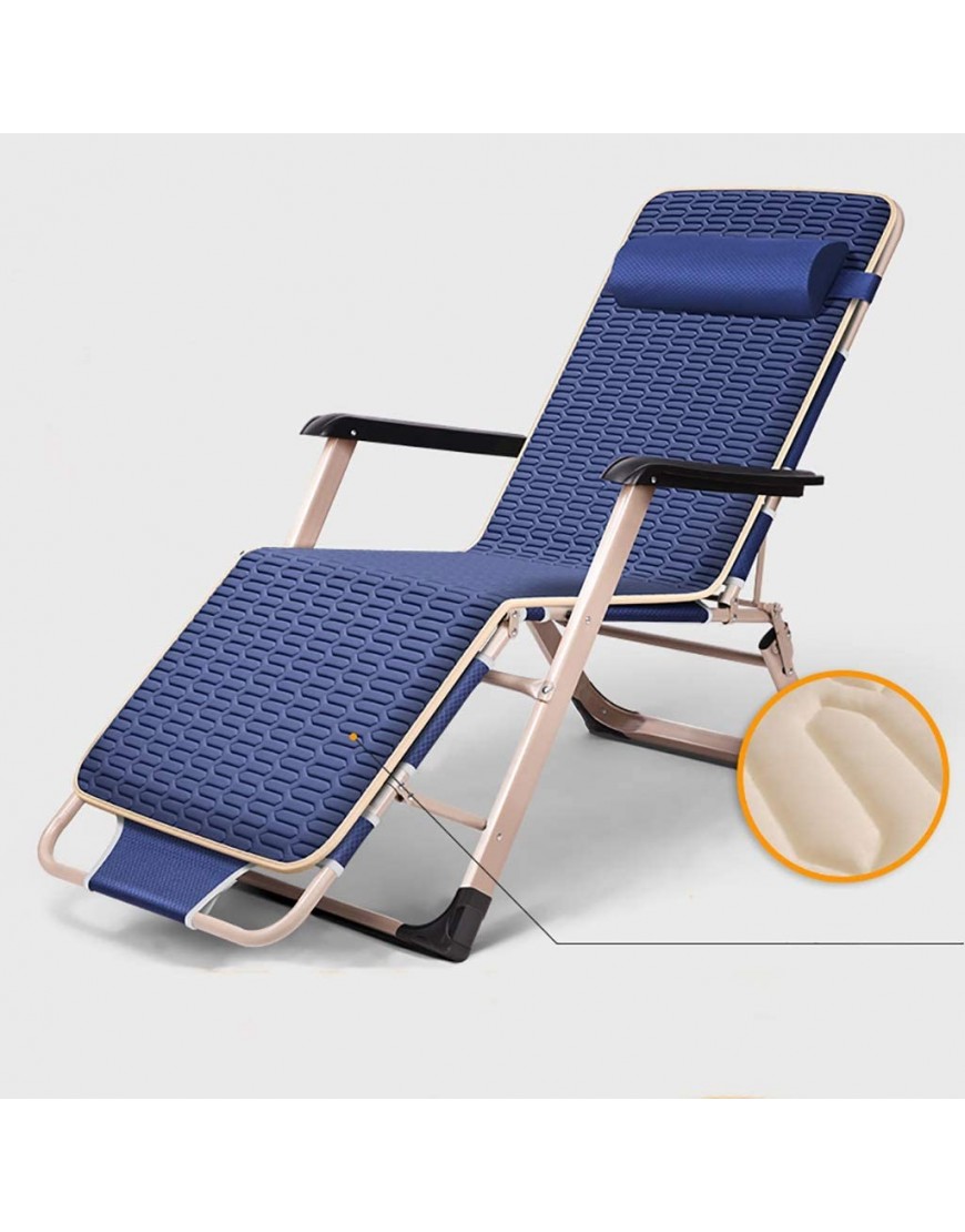 Bains de soleil Fauteuil pliant multifonctionnel chaise pliante portable léger petit chaise pliante cadre métallique en fer forgé chaise pliante de bureau libre fauteuil inclinable en plein air au - BNJ1NCBSF