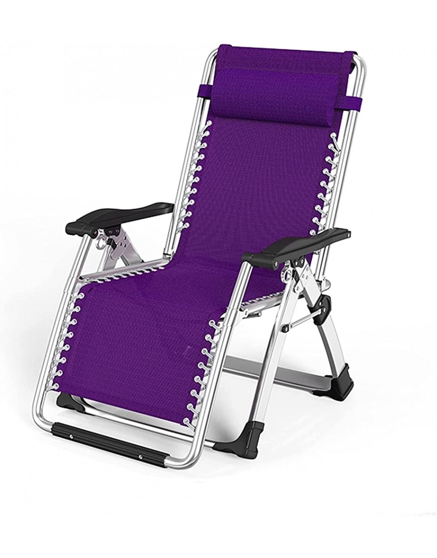YWZDY Bains de Soleil Chaise de Pause Pliante Pliante Chaise de Plage Portable for Adultes ménagers Chaise inclinable à Inclinaison en terrasse for Jardin de Plage extérieur Color : Purple - BV223QFCC