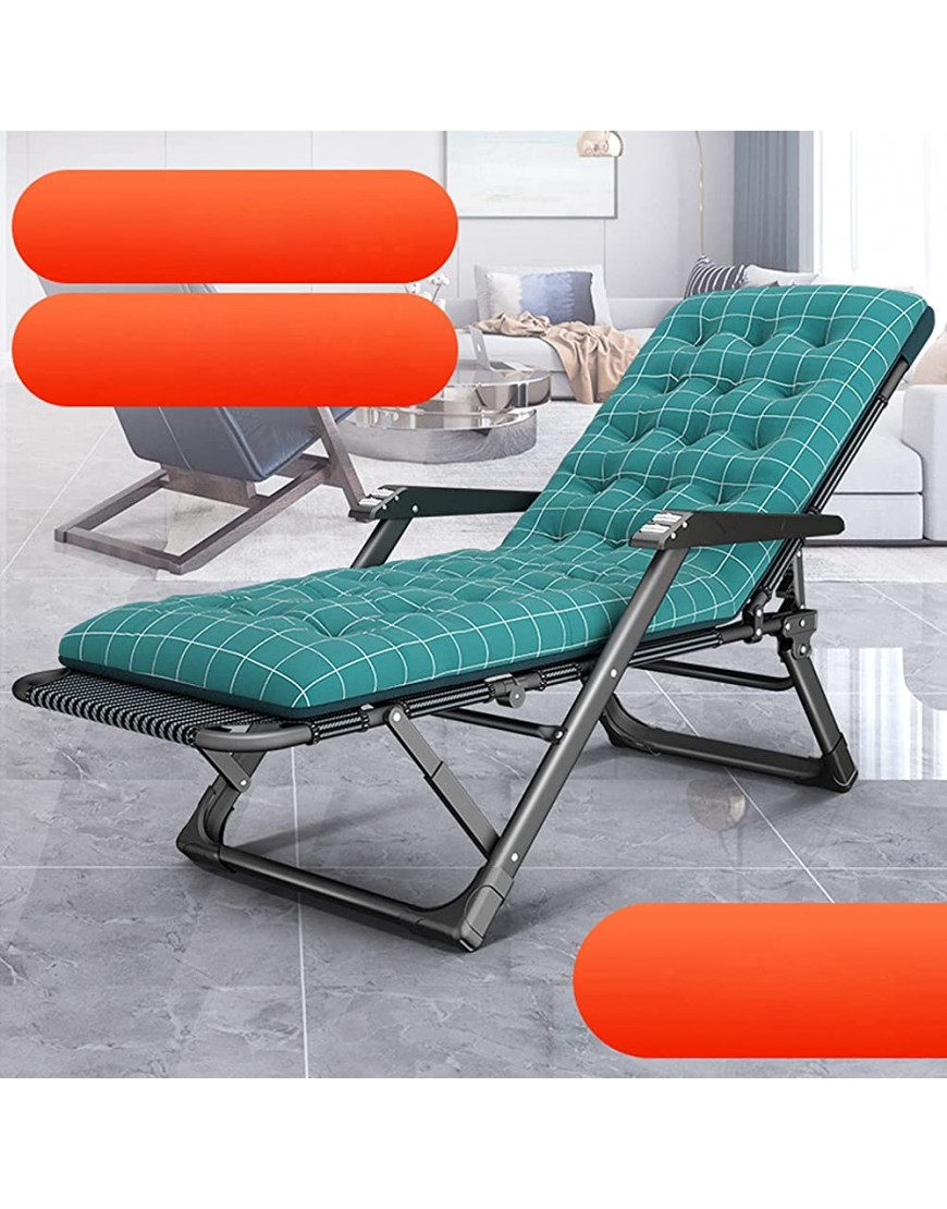 YWZDY Bains de Soleil Chaise Simple Chaise de Plage inclinable inclinable Pliante en Acier de Carbone Portable Unique Chaise Pliante de Pont extérieure Robuste Color : Green - BNQWEBSRS