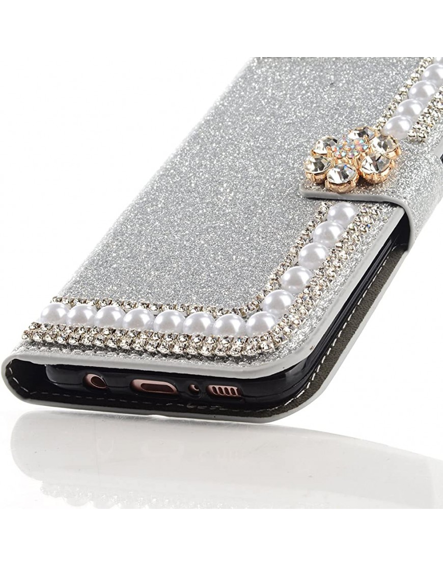 Diamant scintillant brillant à paillettes compatible avec Samsung A10e Samsung A10e Pearl Silver - B1Q3VDHRT