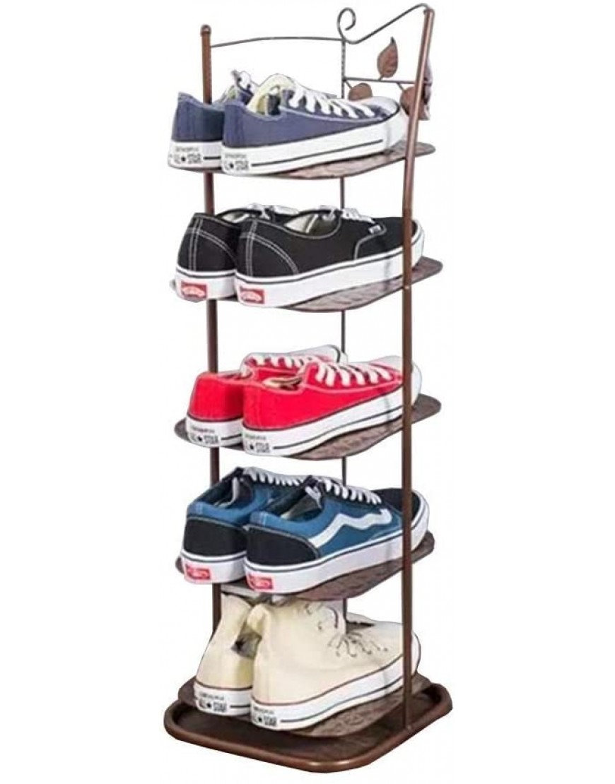 Range-chaussures Debout Banc de rangement pour chaussures Organisateur Couverture en tissu non-tissé Petits étagères superposables à plusieurs niveaux En bois Acier inoxydable au bambou Résine À latte - BKAVVCAMA