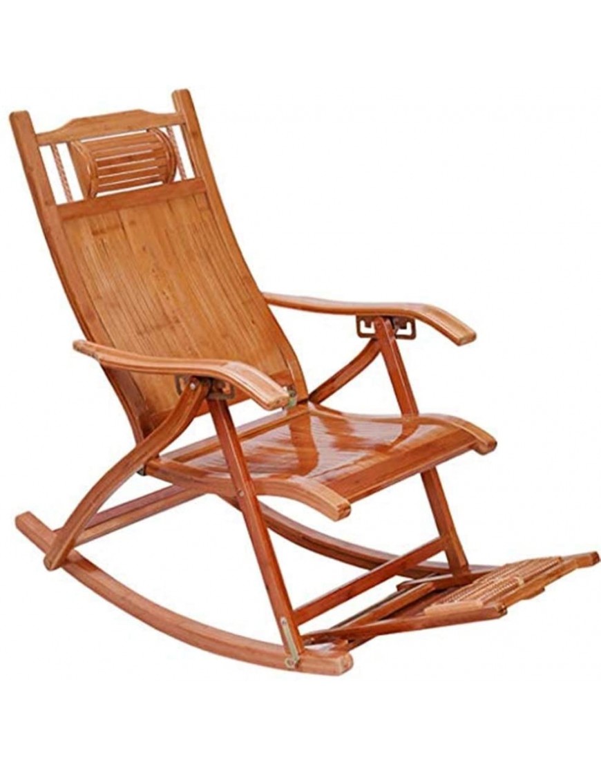 Chaise Longue Patio Fauteuils inclinables Bambou Chaise Pliante pour Adultes Chaise pour la Sieste Home Old Man Chaise de Pause déjeuner des chaises Longues - B288VGBFG