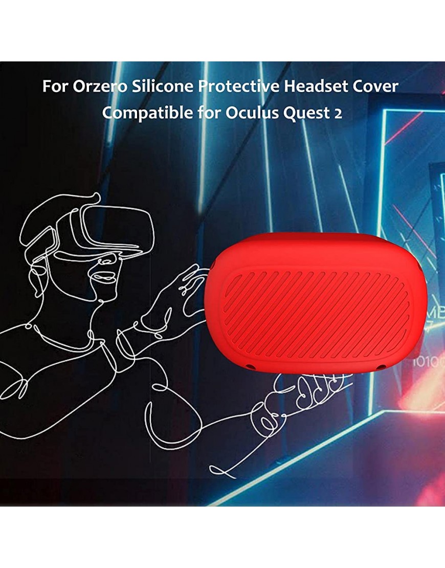 Dan&Dre Housse de protection en silicone compatible avec Oculus Quest 2 Housse de protection en silicone étanche à la poussière et aux chutes - BD6QBBRBA