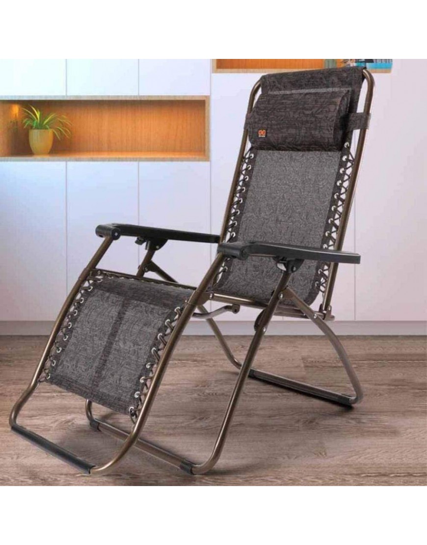 Hfyg Chaise Longue Chaises inclinables de Patio chaises inclinables Pliantes de gravité zéro Jardin chaises de Pont pour la Sieste des chaises Longues Color : A - B7526XHYL