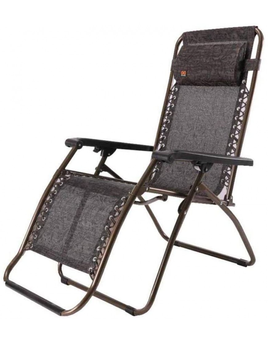 Hfyg Chaise Longue Chaises inclinables de Patio chaises inclinables Pliantes de gravité zéro Jardin chaises de Pont pour la Sieste des chaises Longues Color : A - B7526XHYL