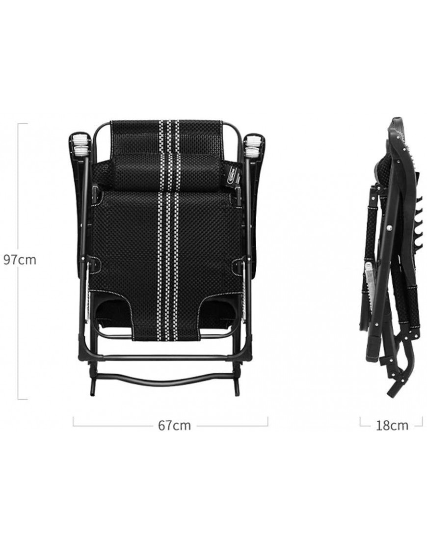 Hfyg Chaise Longue Chaises inclinables de terrasse Chaise Zero Gravity Chaises de terrasse d’été inclinables lit plié Adulte Ménage Sun Lounger Chaise des chaises Longues Color : C - B3N56TLTZ