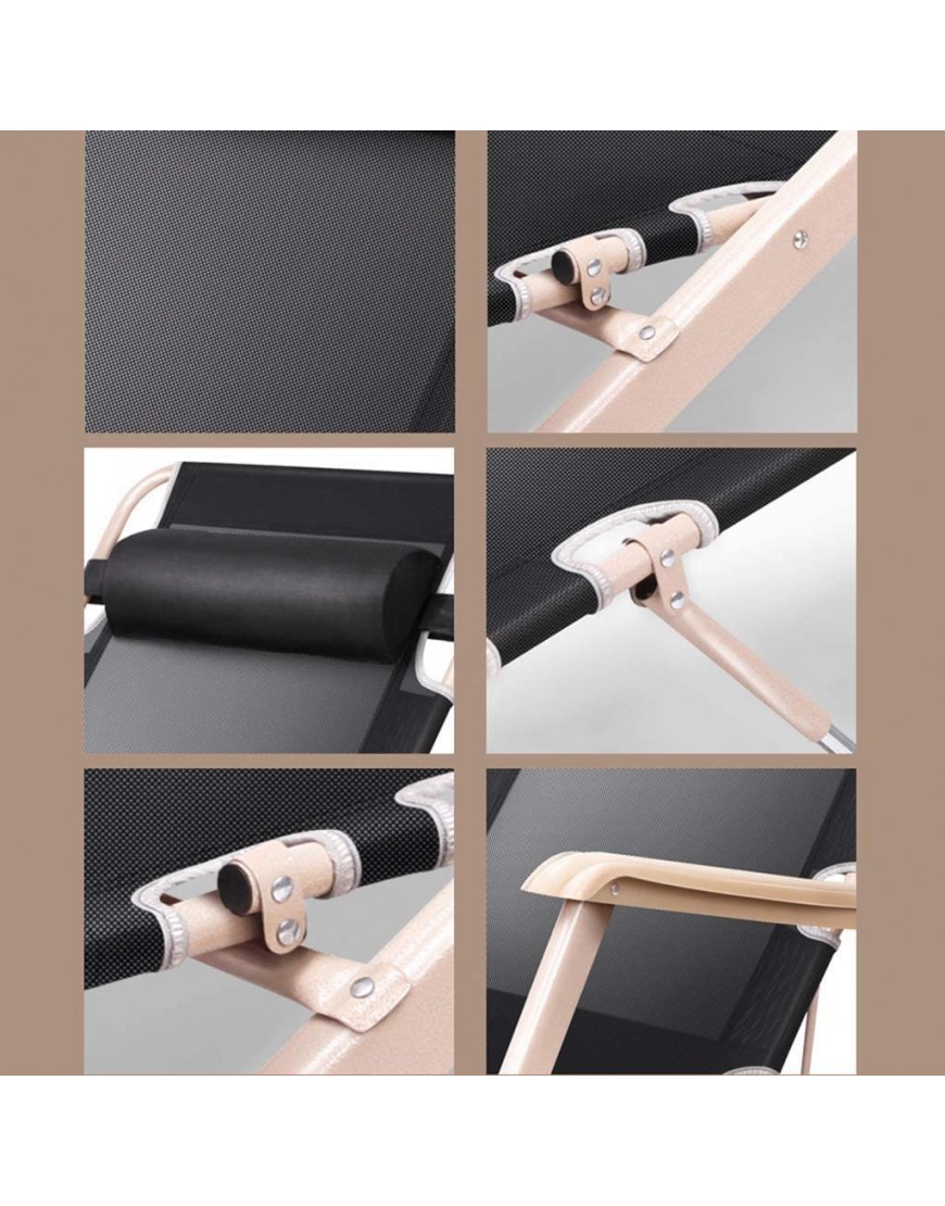 Hfyg Chaise Longue Fauteuil Inclinable Zéro-gravité Confortable avec Coussins Fauteuil de Plage Extérieur Très Large et Inclinable for Terrasse des chaises Longues - BQ76AIDXP